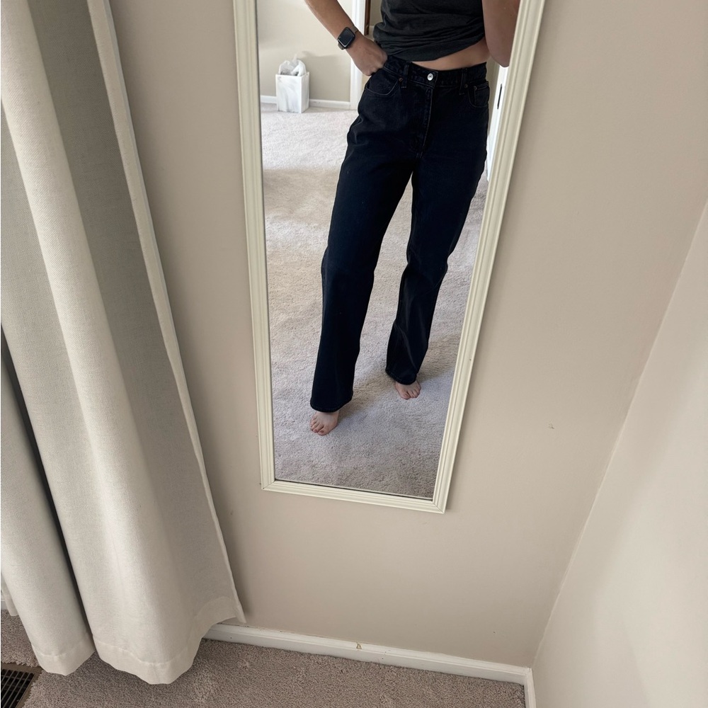Abercrombie & Fitch Black High Rise Women Jeans